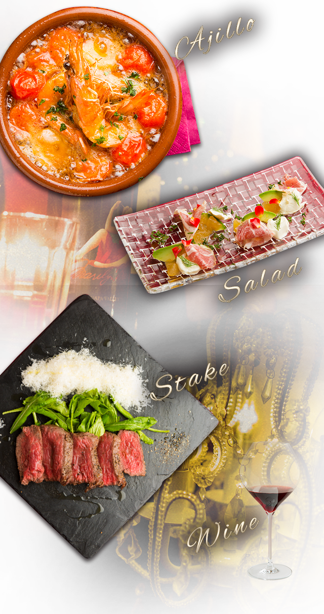 Ajillo Salad Stake Wine
